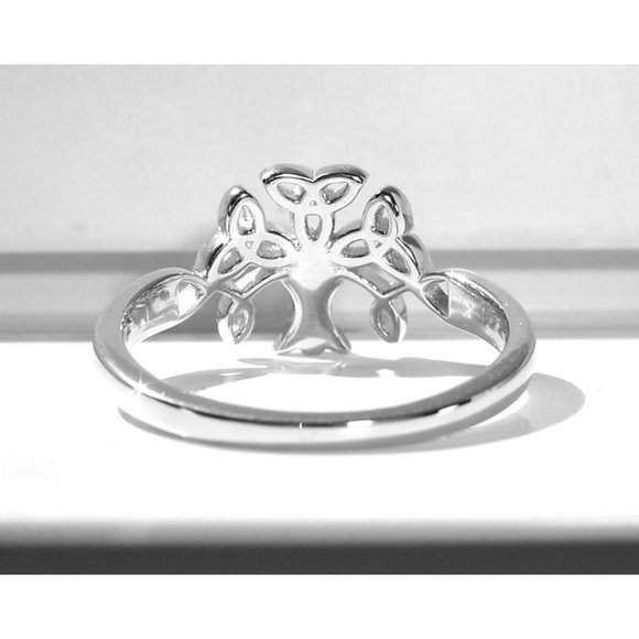 925 STERLING SILVER Celtic Endless Knot Tree Of Life Ring - Picture 8 of 14